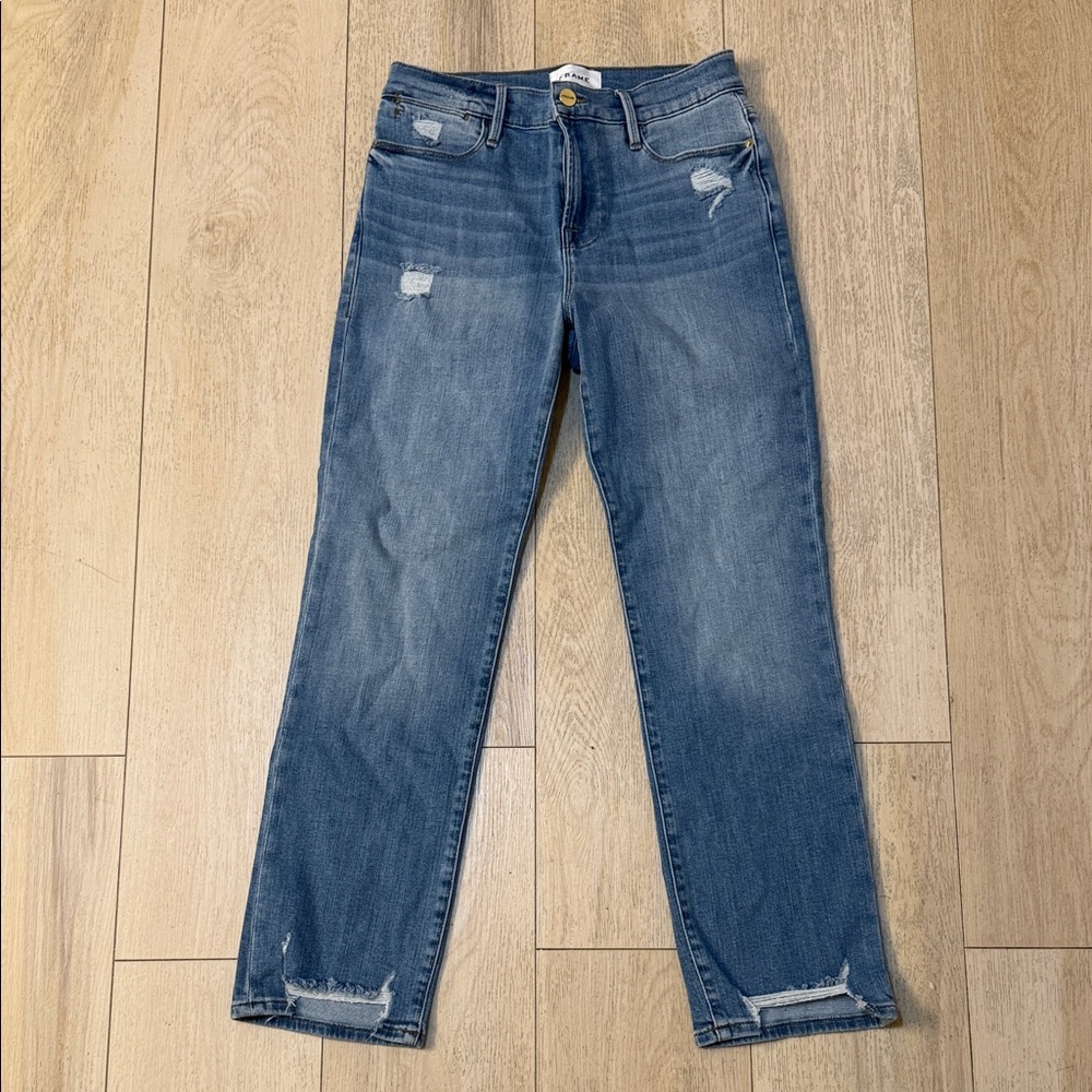 Frame Denim Light Blue Le High Straight Jeans Women’s Size 27